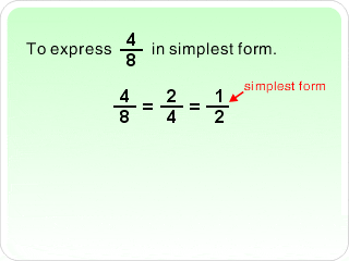 simplest form