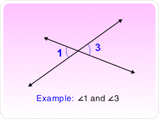 difference between vertical and opposite angles